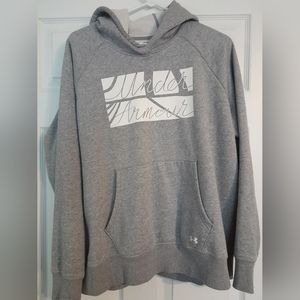 Women's grey Under Armour hooded sweatshirt XL
